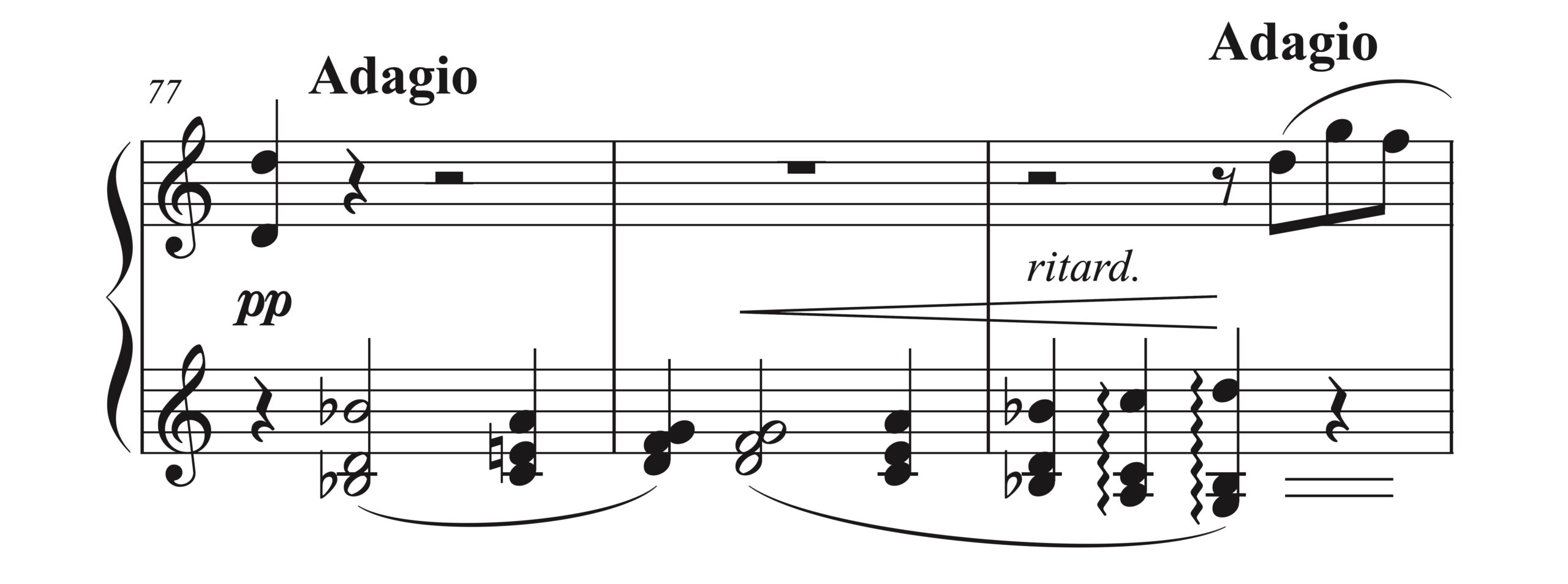 シューマン「幻想曲 Op.17 第1楽章」77-79小節