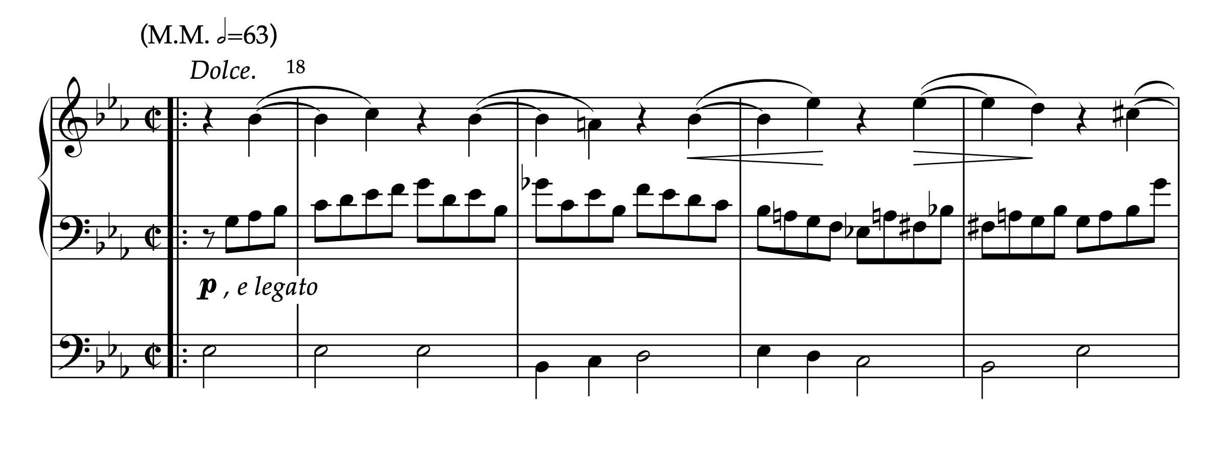 アルカン『ルターのコラール「我らの神は固き砦」に基づく即興曲 Op.69』18-21小節