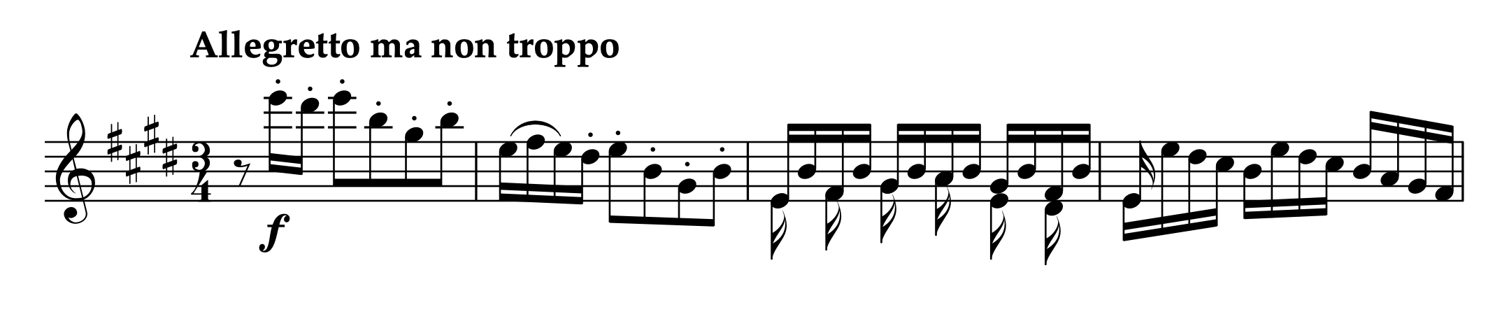 バッハ＝フィリップ「バッハによる4つのエチュード より 第1曲 プレリュード」1-4小節